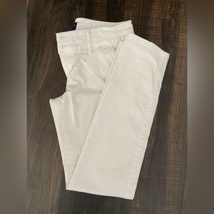 American Eagle stretch tapered leg pants low rise size 4 short gently worn